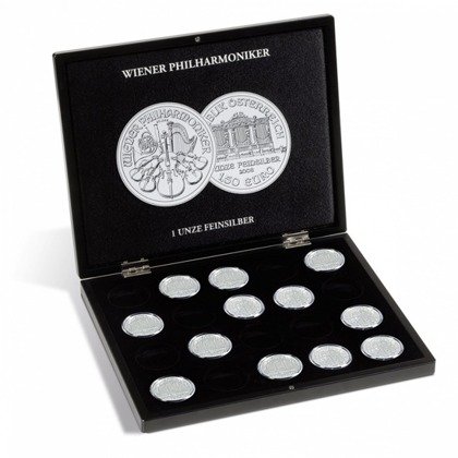 Leuchtturm Presentation cases for 20 Vienna Philharmonic 1 oz Silver coins in capsules 