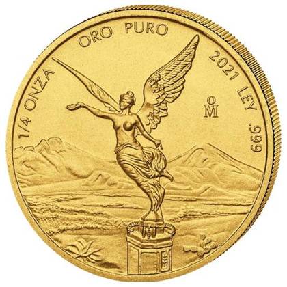 Mexikanische Libertad 1/4 oz Gold 2021