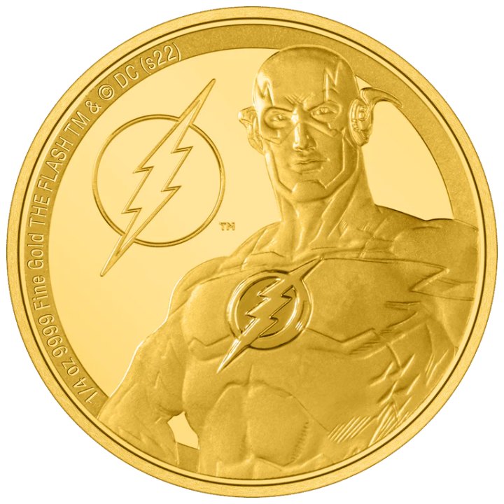 Niue: DC Comics - The Flash 1/4 oz Gold 2022 Proof
