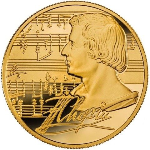 Niue: Fryderyk Chopin 1 oz Gold 2015 Proof