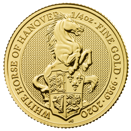 The Queen’s Beasts 2020: he White Horse of Hanover 1/4 oz Gold