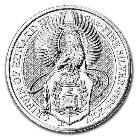 The Queen’s Beasts: The Griffin 2 oz Silber 2017