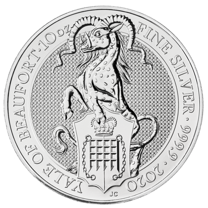 The Queen’s Beasts: The Yale of Beaufort 10 oz Silver 2020
