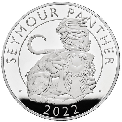 The Royal Tudor Beasts: Seymour Panther 1000 gram Silber 2022 Proof 