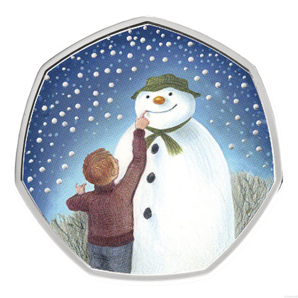 The Snowman coloured Silber 2021 Proof 