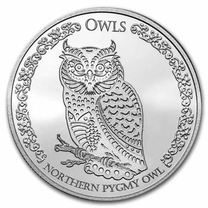 Tokelau: Northern Pygmy Owl 1 oz Silver 2021