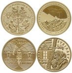 Nationalbank Polens 100 PLN Proof Verschiedene Münzen