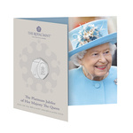 The Platinum Jubilee of Her Majesty The Queen Cupro- Nickel 50p 2022 