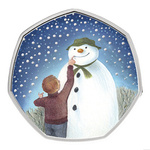 The Snowman coloured Silber 2021 Proof 