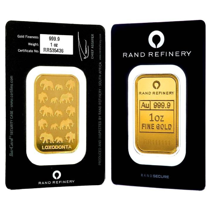 Rand Refinery: Sztabka 1 uncja Złota LBMA GD Refiner