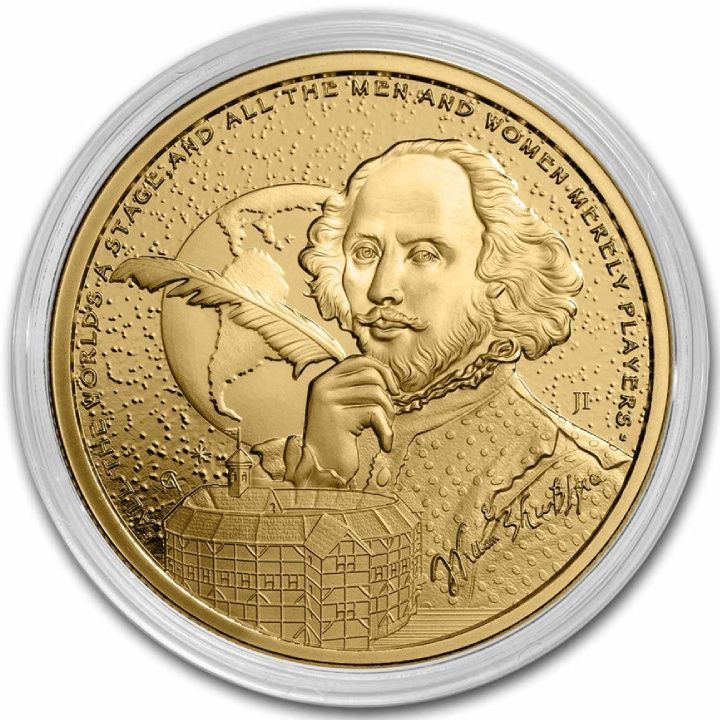 Niue: Icons of Inspiration - William Shakespeare 1 uncja Złota 2024