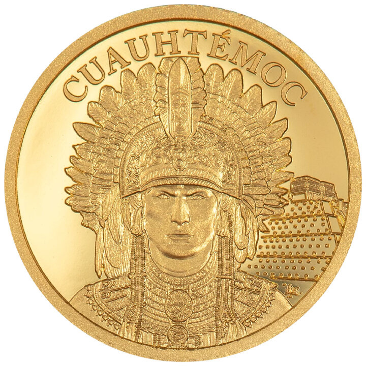 Islas Cook: Leyendas - Imperio Azteca 0,5 g Oro 2025 Proof