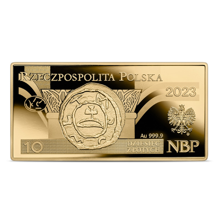 Polish circulation banknotes - 10 PLN banknote Gold 2023 Proof | Metal ...