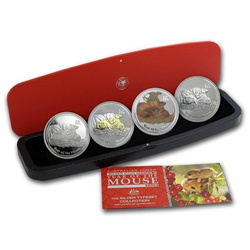 Perth Mint: Serie Lunar II – Año del Ratón Set de 4 Monedas 2008