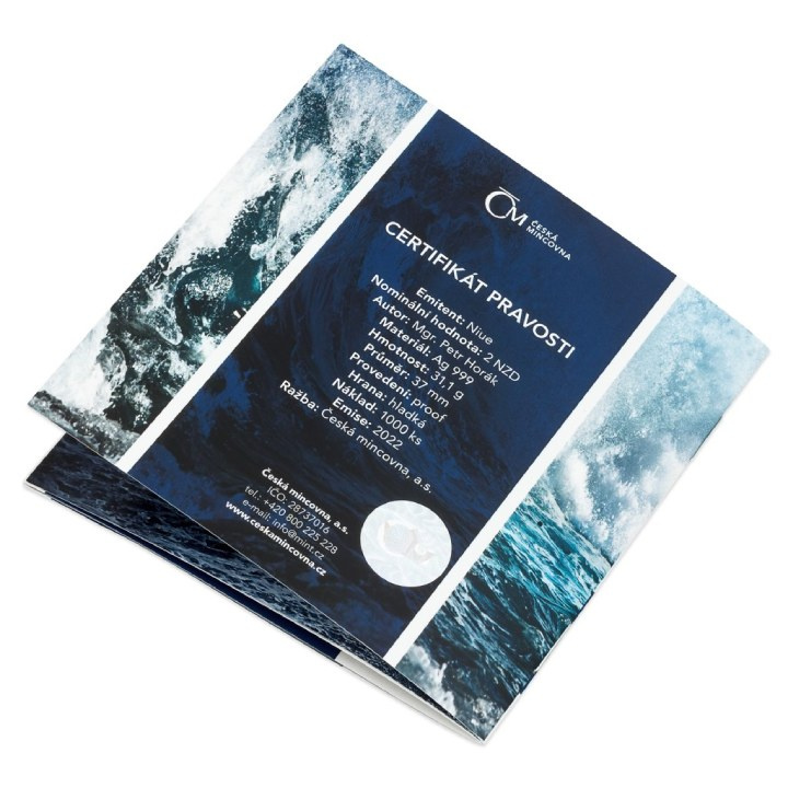 Niue: Discovery of America - Leif Eriksson $2 Srebro 2022 Proof