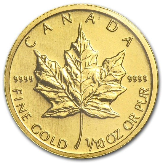 Maple Leaf 1/10 oz Gold 2009