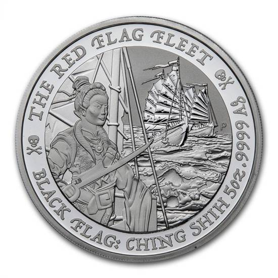 Tuvalu: Black Flag - The Red Flag Fleet 5 uncji Srebra 2021