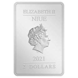 Niue: Harry Potter - Movie Poster 'Harry Potter and the Deathly Hallows Part 1' coloured 1 oz Silber 2021 Proof