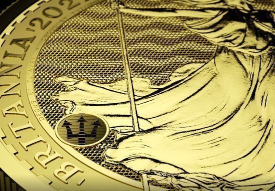 Britannia 1 oncia d'argento 2021 PACCHETTO DA 100 PEZZI