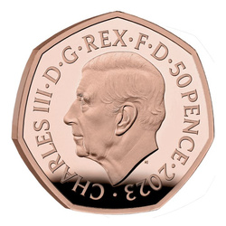 Harry Potter : Albus Dumbledore 50 pence Or 2023 Proof