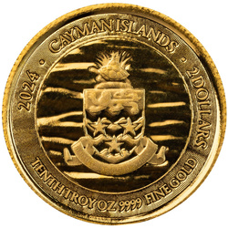Isole Cayman: Stingray 1/10 oncia d'oro 2024 Prooflike