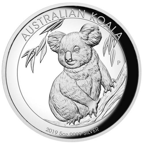 Australian Koala 5 oz Silber 2019 Proof High Relief