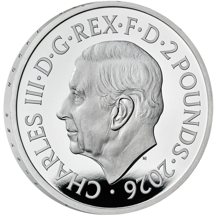 The Royal Tudor Beasts: León de la Reina 1 oz Plata 2026 Proof