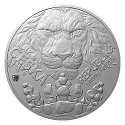 Niue: Czech Lion 5000 grams Silver 2023 Proof Hologram