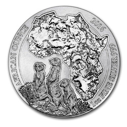 Suricato gris 1 oz Plata 2016