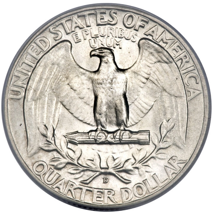 USA: 25 centesimi - Quarter Dollar (0,25 USD) Argento 1932-1964 (titolo Ag.900) Circolante