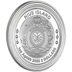 Niue : Bitcoin 1 once d'argent 2025
