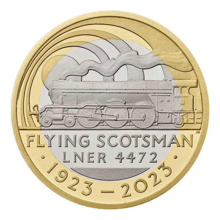 Lote de 5 monedas Conmemorativas del Reino Unido de Platino 2023 Proof