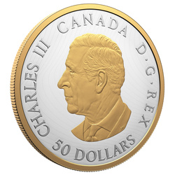 Canadá: Peace Dollar Chapado en oro $50 Plata 2026 Proof