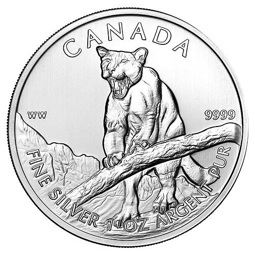 Wildlife: Cougar 1 oz Silver 2012