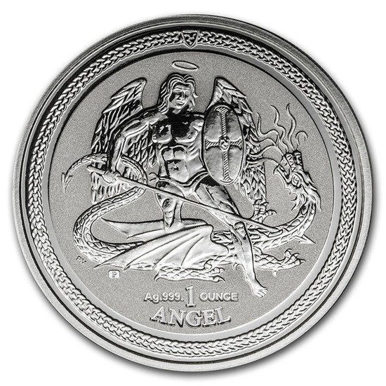 Île de Man Angel 1 once d'argent 2016 Reverse Proof