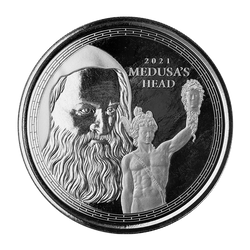 Gibraltar: Perseus With The Head Of Medusa 1 uncja Srebra 2021 Proof