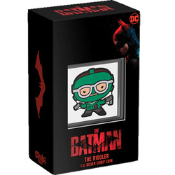 Niue: The Batman – The Riddler Chibi Coin, colorized, 1 oz silver, 2022, Proof.