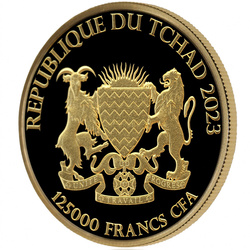 Tchad : Bull & Bear 1/4 once d'or 2023
