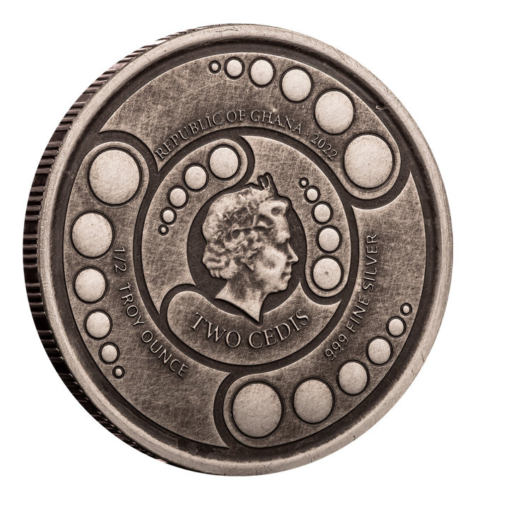 Sada Ghana: Alien 4 x 1/2 unce stříbra 2022