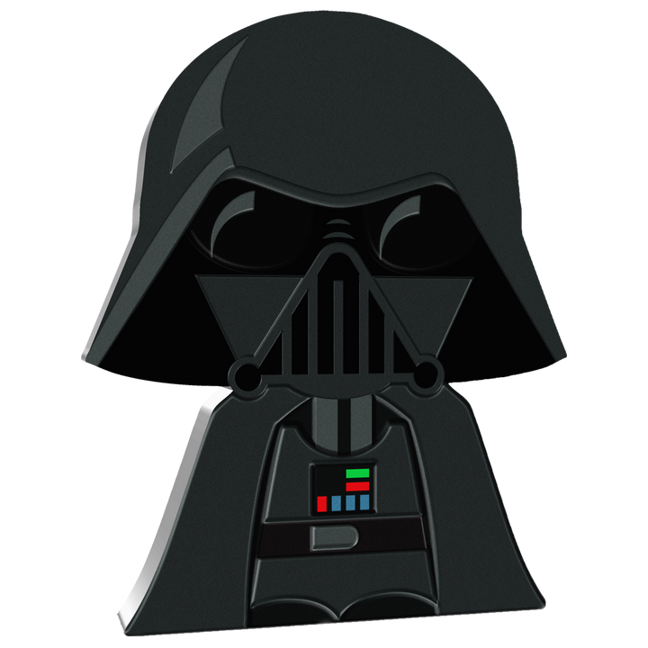 Niue: Star Wars - Darth Vader Chibi Coin, kolorovaná, 1 unce stříbra, 2020, Proof