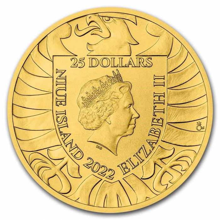 Niue: Czech Lion 1/2 oz Gold 2022