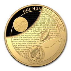 Apollo 11 - 50. rocznica lądowania na Księżycu 1 uncja Złota 2019 Proof