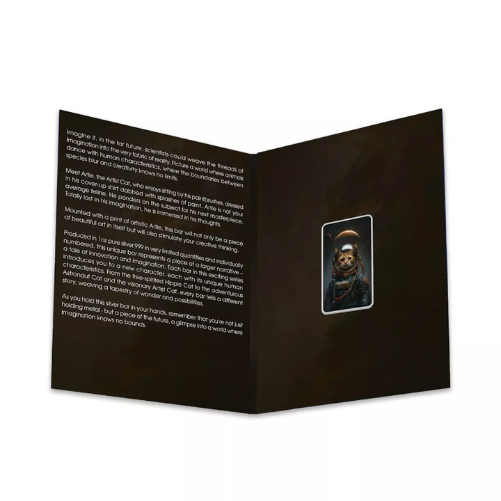 The Holy Land Mint - Human Cats - Cosmo Coloured 1 oz Silver 2025