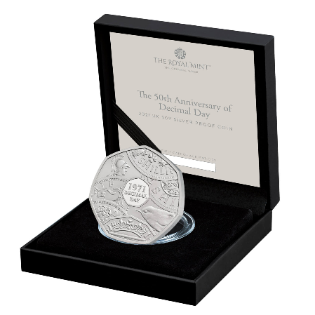 The 50th Anniversary of Decimal Day 2021 Proof