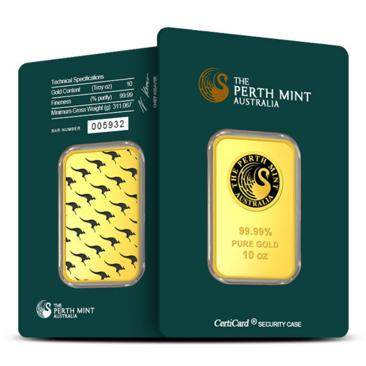 The Perth Mint: Sztabka Złota 10 uncji