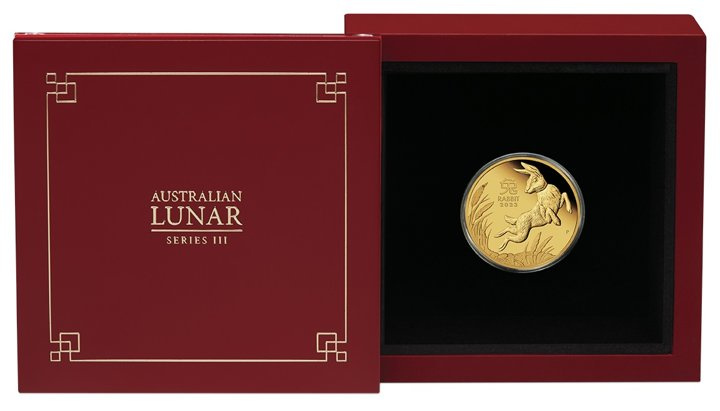 Perth Mint: Lunar III - A Nyúl éve 1/4 oz Arany 2023 Proof