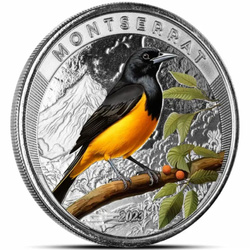 Montserrat: Oriole colored 1 oz Silver 2023 Proof