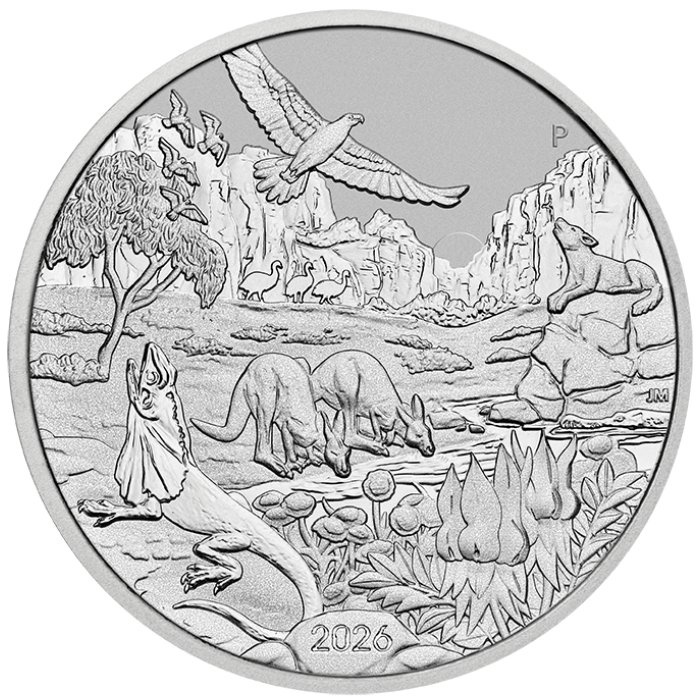 Platina érme Perth Mint: The Outback 1 uncia Platina 2026