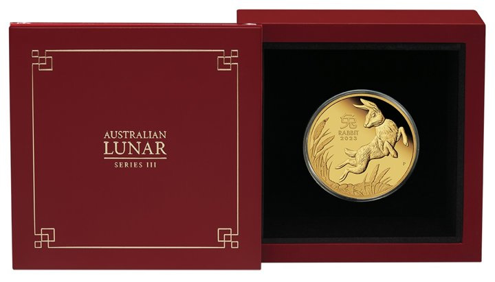 Ceca de Perth: Lunar III - Año del Conejo 1 oz Oro 2023 Proof