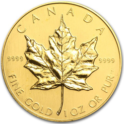 Canadian Maple Leaf 1 oz Gold 1989